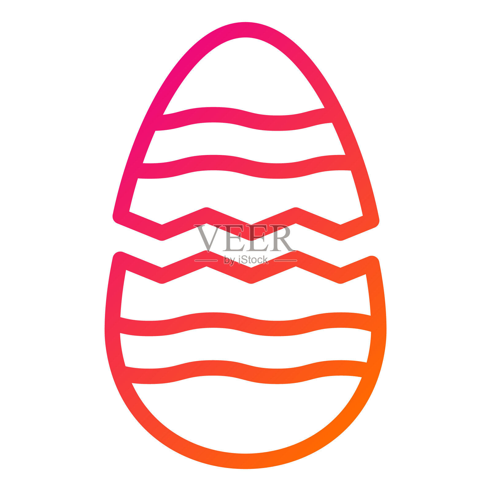 破碎的鸡蛋矢量图标设计插图插画图片素材