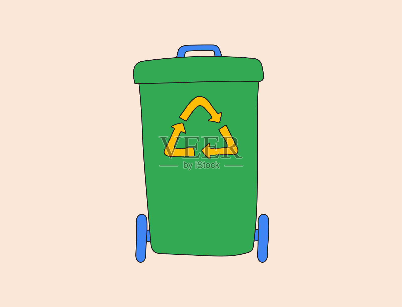 回收站插画图片素材