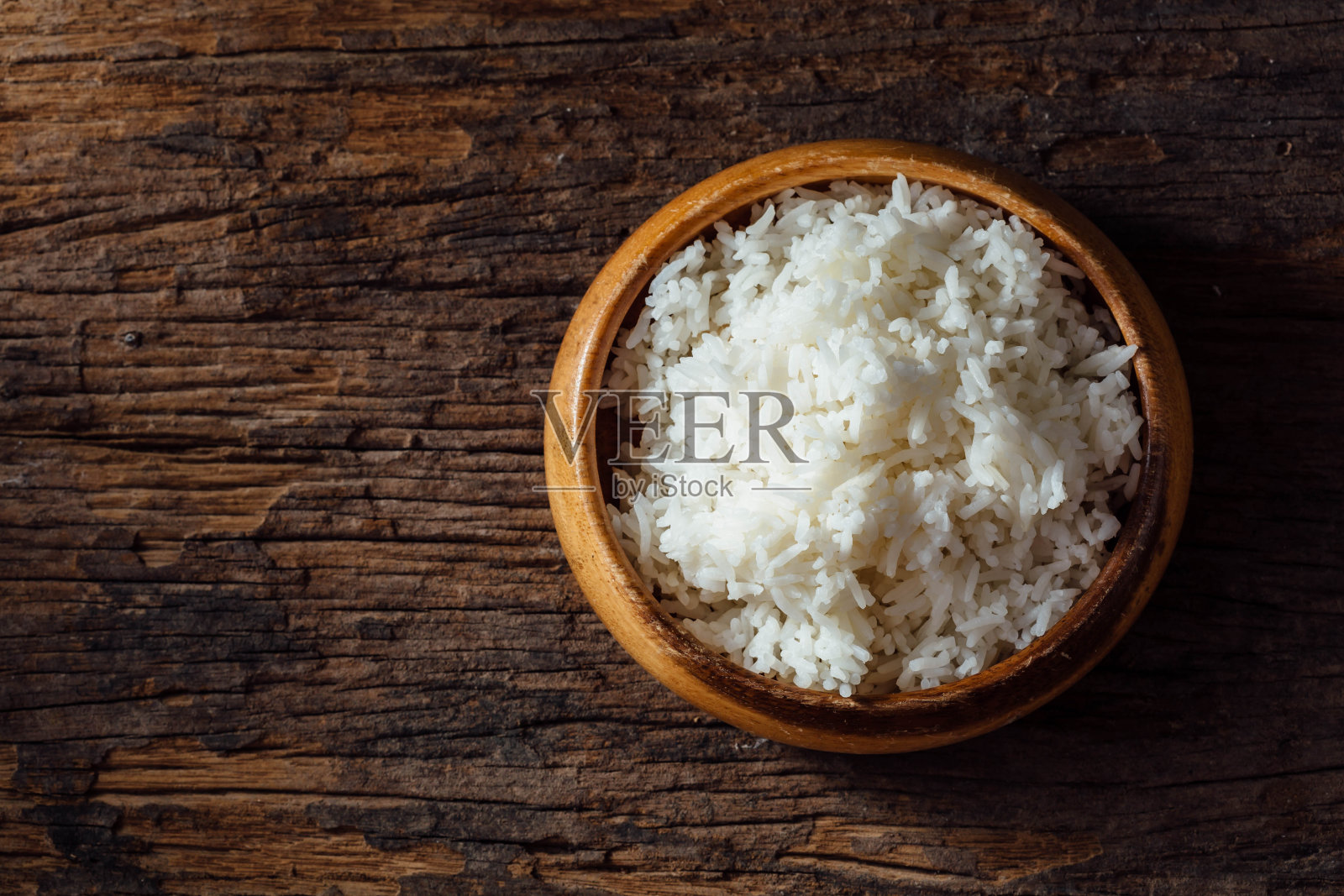 木碗，木底照片摄影图片