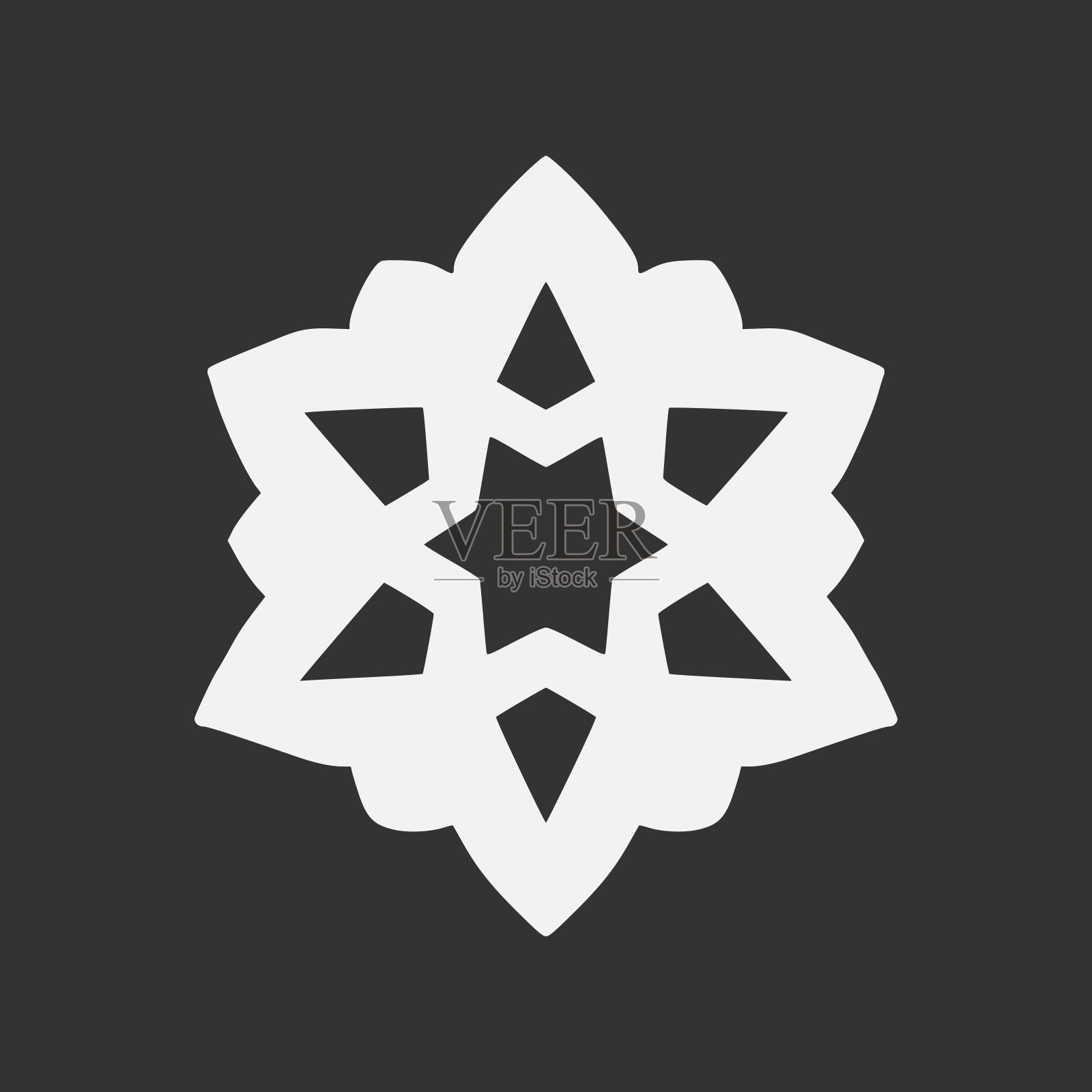 伊斯兰几何。抽象的曼荼罗。民族装饰元素插画图片素材