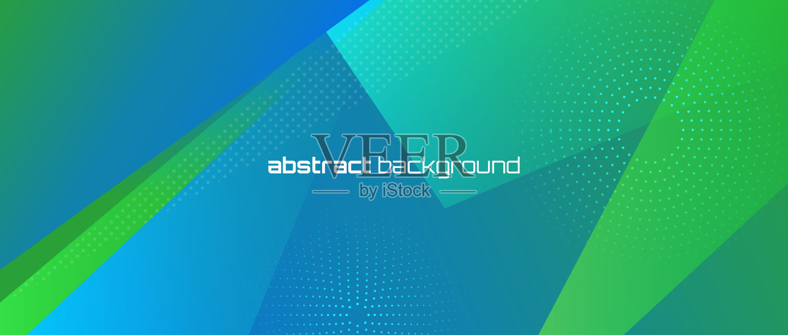 现代宽横幅抽象液体背景与蓝色和绿色渐变的颜色插画图片素材