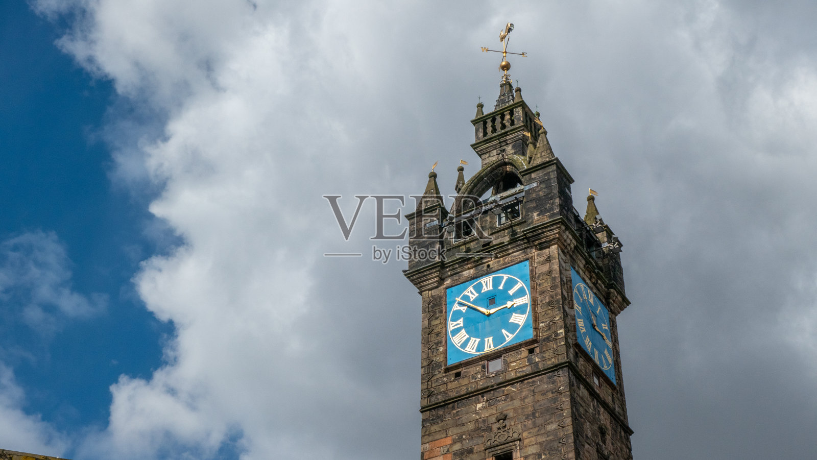 格拉斯哥十字路口的托尔布斯尖塔，格拉斯哥十字路口是该市最古老的地区之一。照片摄影图片