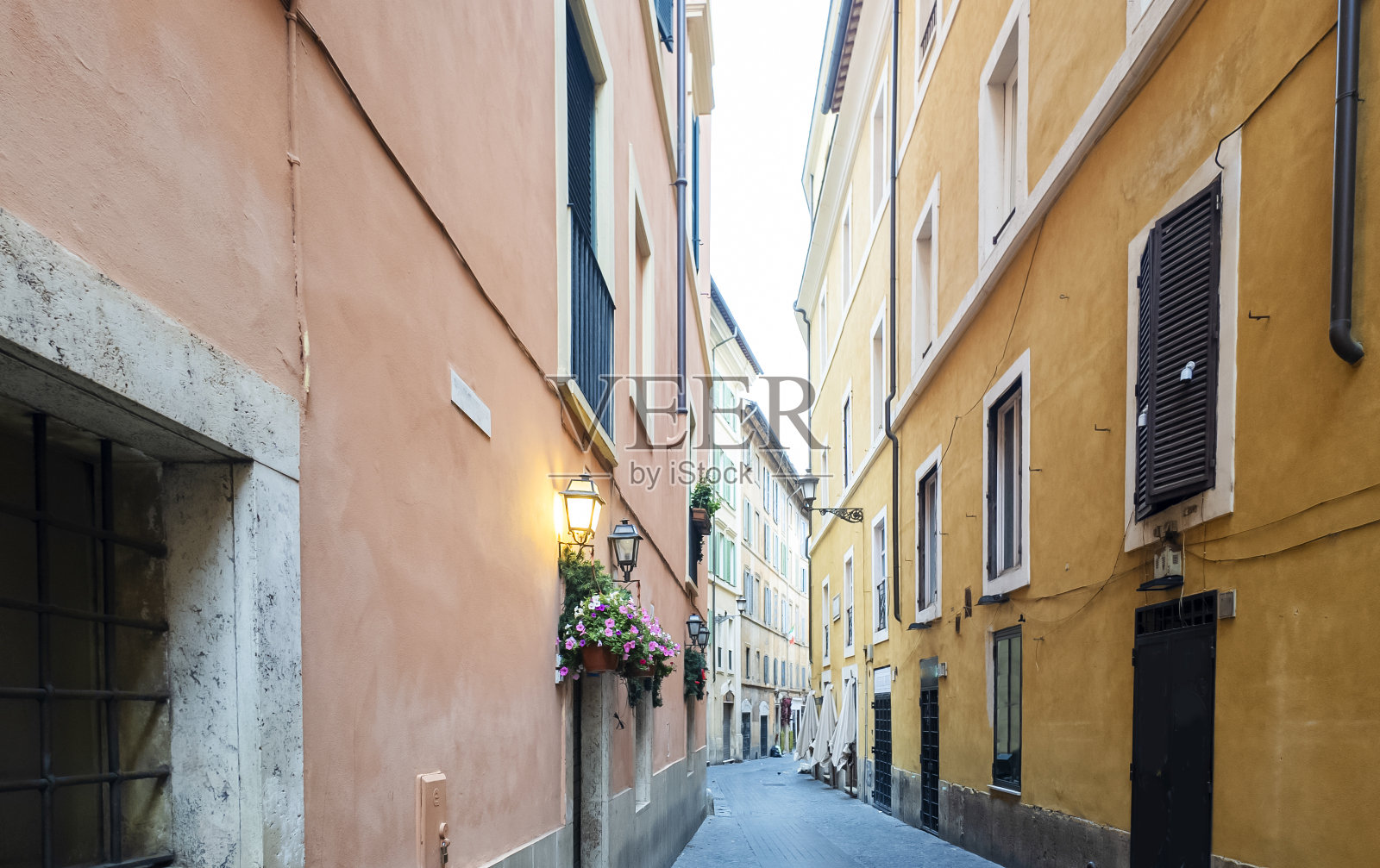 意大利罗马的住宅建筑照片摄影图片