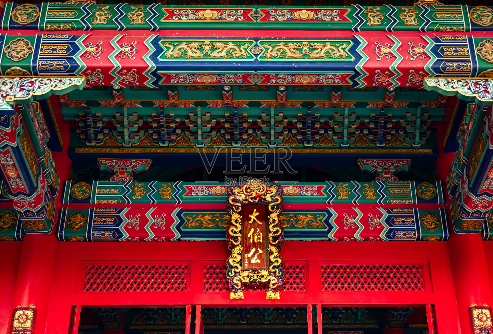 泰国百宫大佛寺内部照片摄影图片