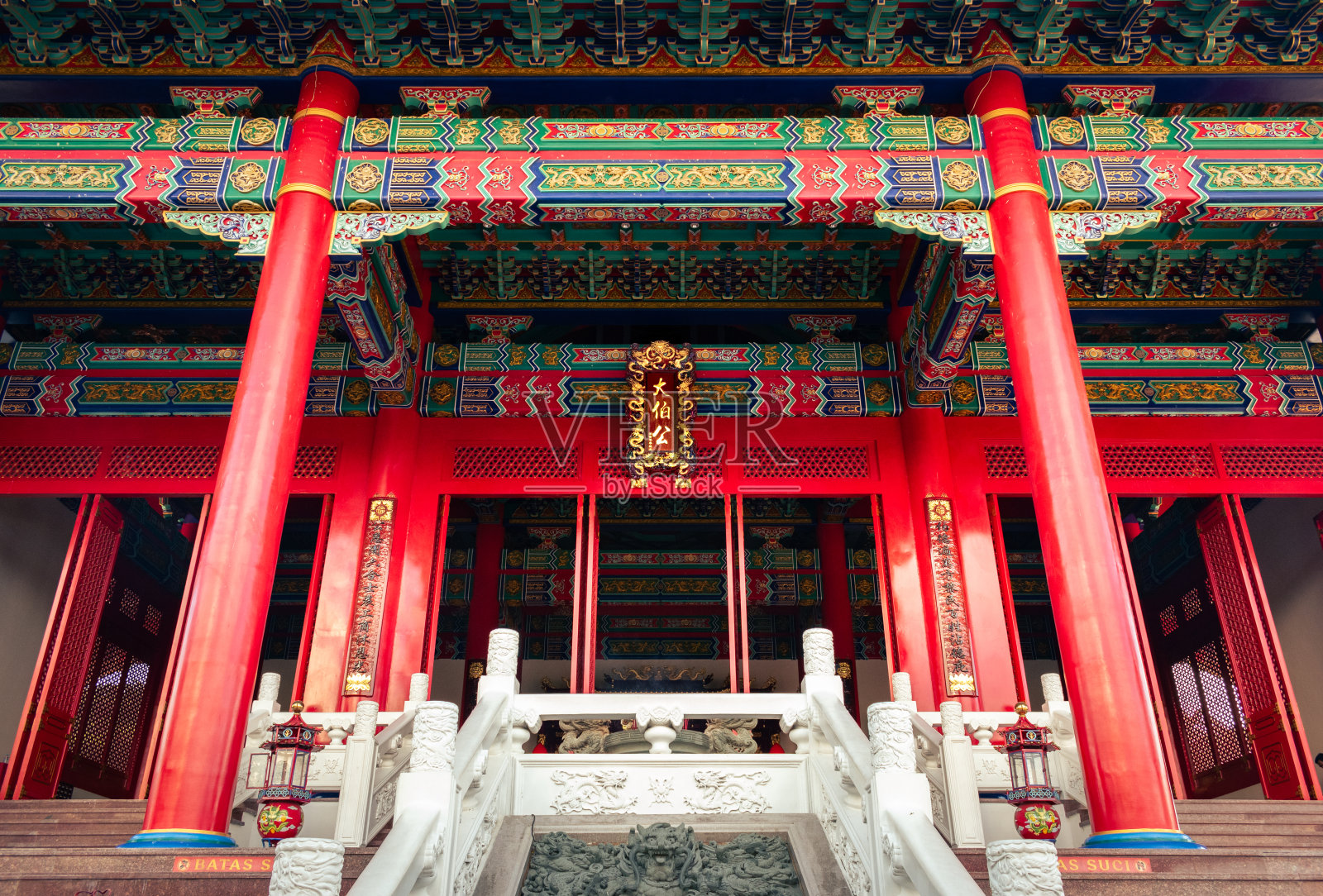 泰国百宫大佛寺内部照片摄影图片