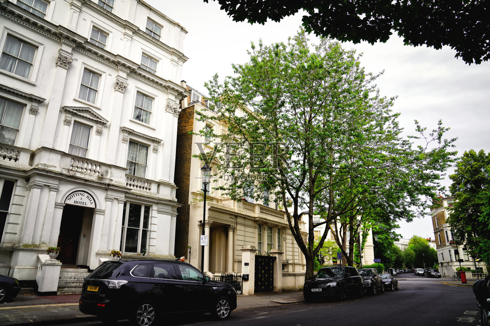 彭布里奇别墅,彭布里奇广场花园,维多利亚和格鲁吉亚建筑,诺丁山社区,肯辛顿和切尔西皇家自治市,伦敦W2,英格兰,英国,大不列颠,欧洲照片摄影图片