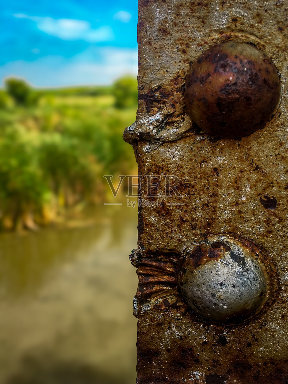 生锈的桥照片摄影图片