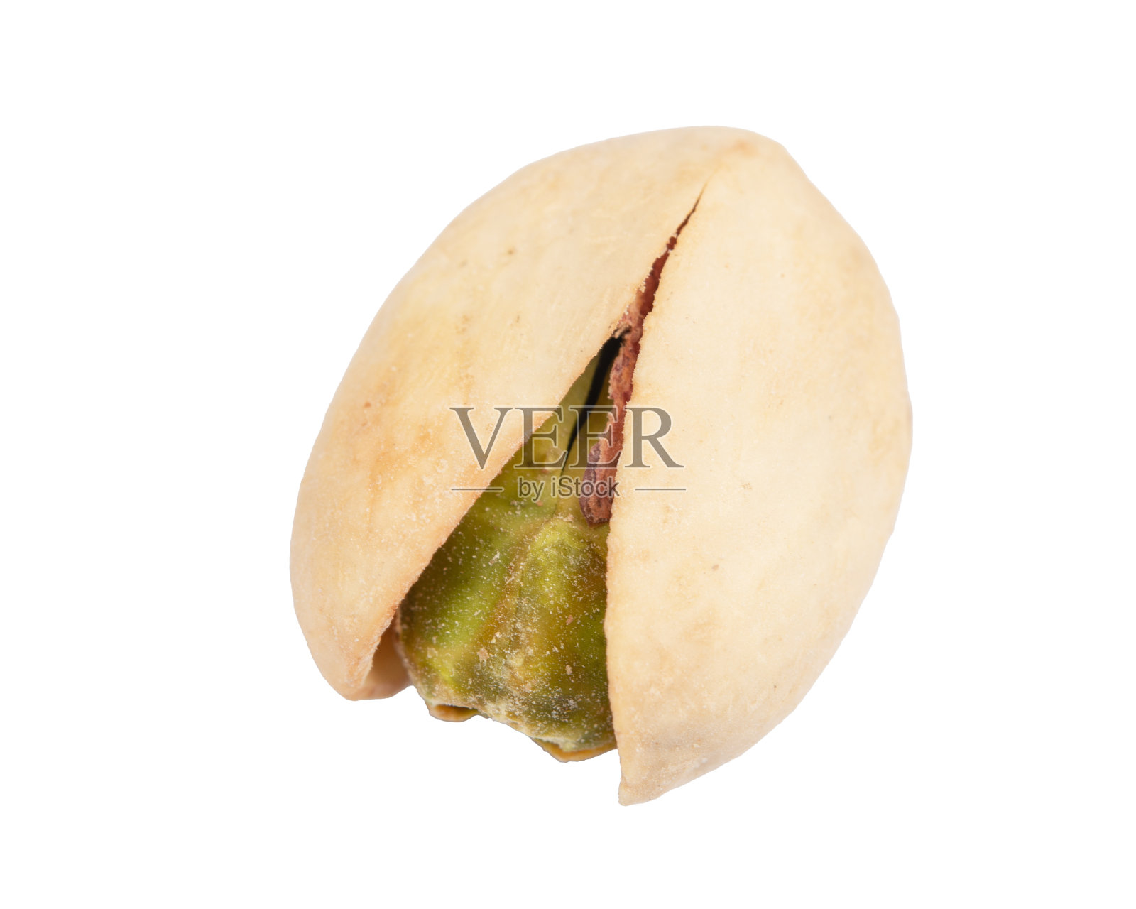 白底烤开心果照片摄影图片