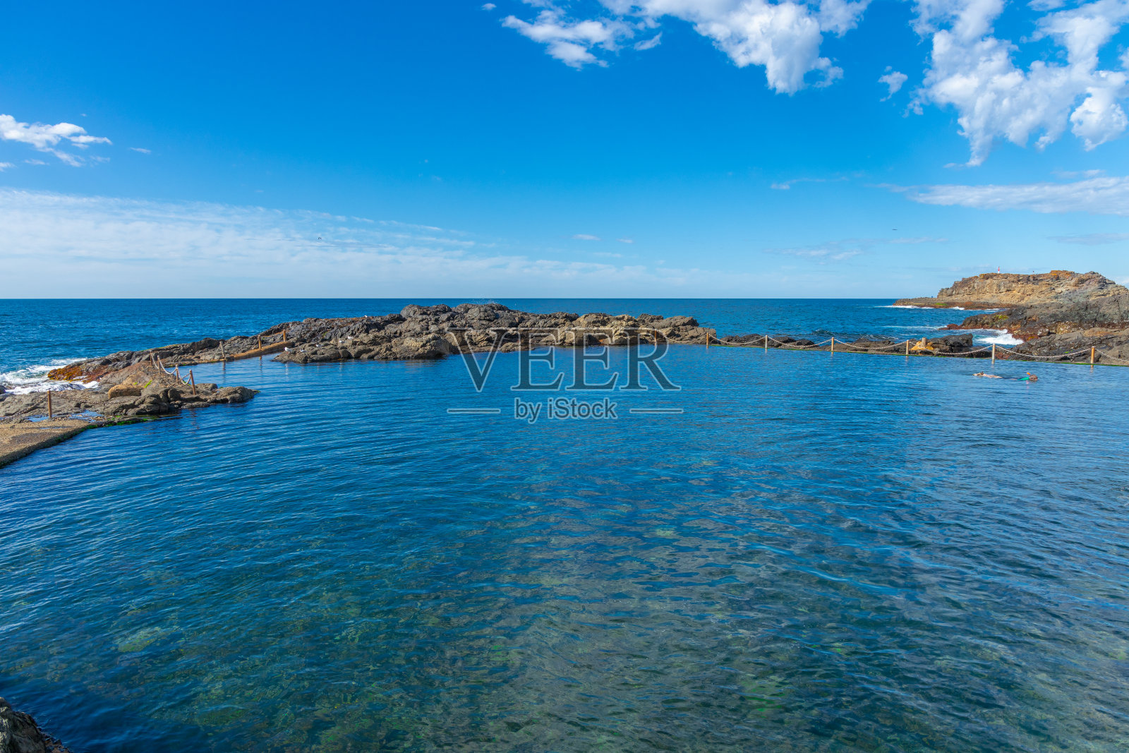 太平洋海景Kiama悉尼新南威尔士州澳大利亚沿海海滩钓鱼镇照片摄影图片