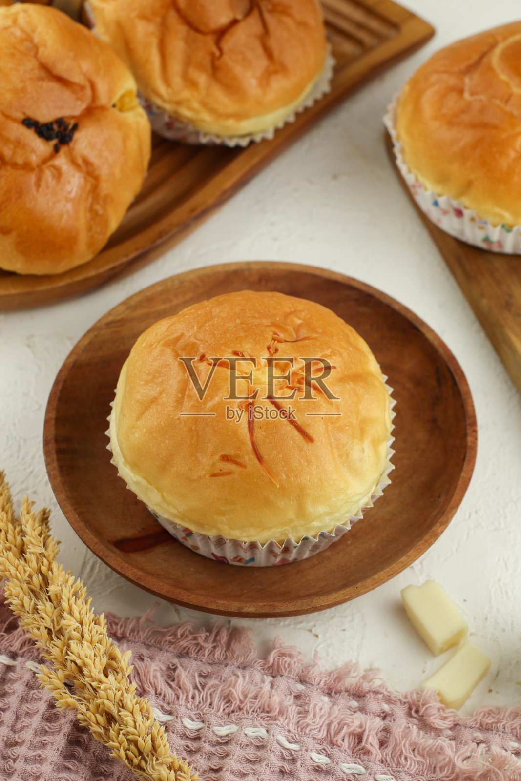 各种各样的面包照片摄影图片