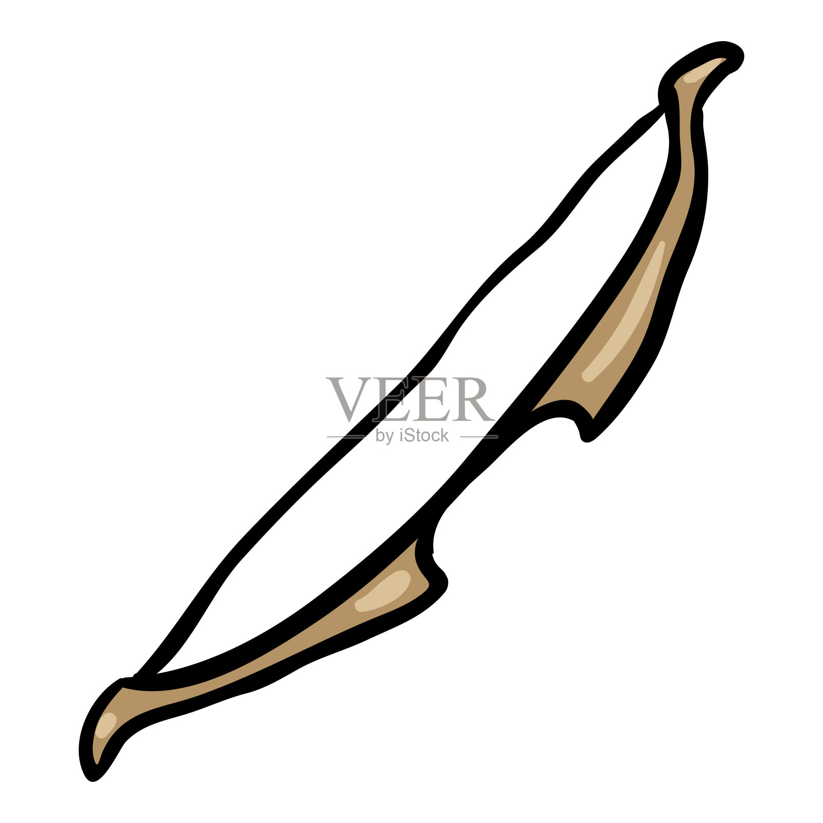 弓手绘涂鸦图标插画图片素材