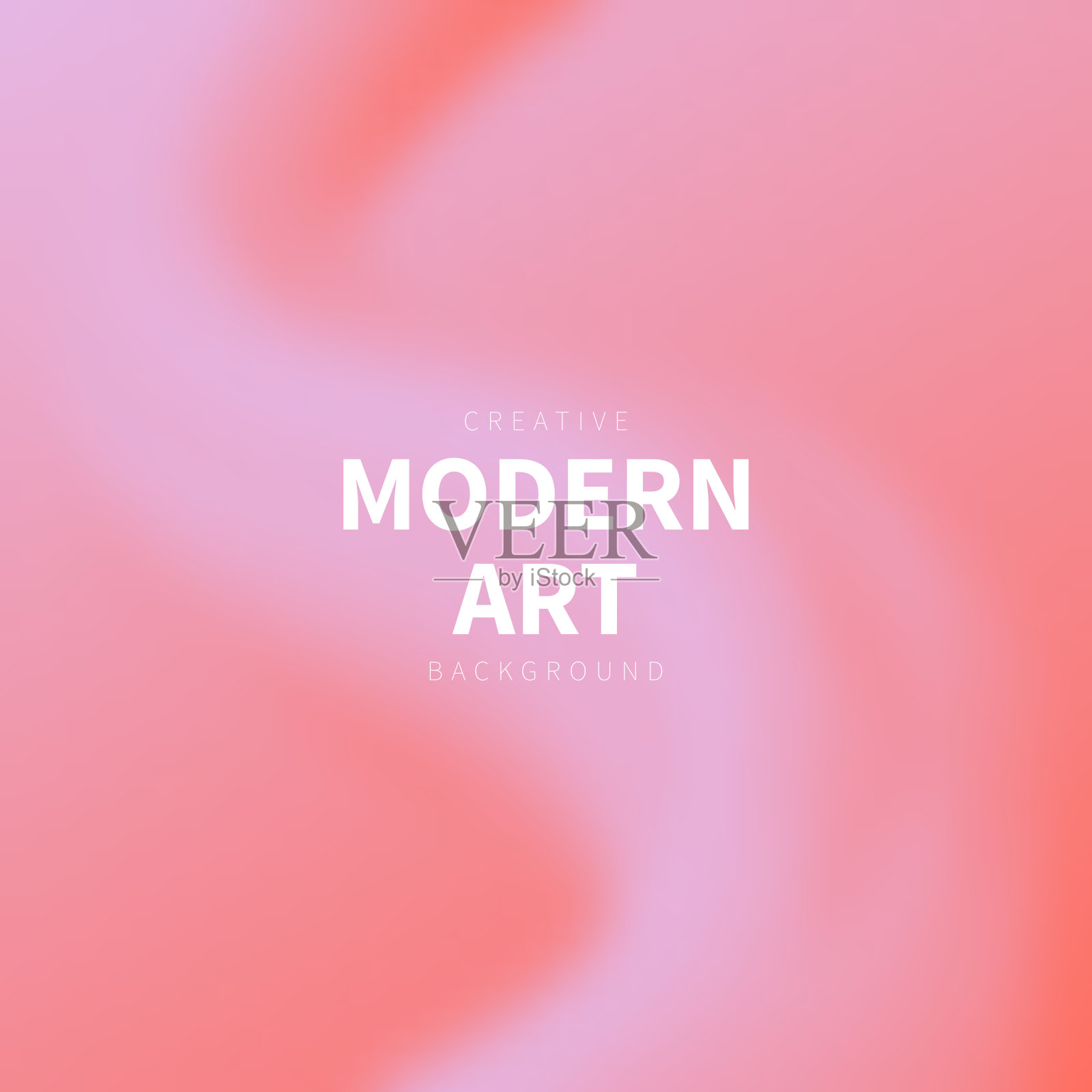 粉红色抽象背景与模糊流体形状插画图片素材