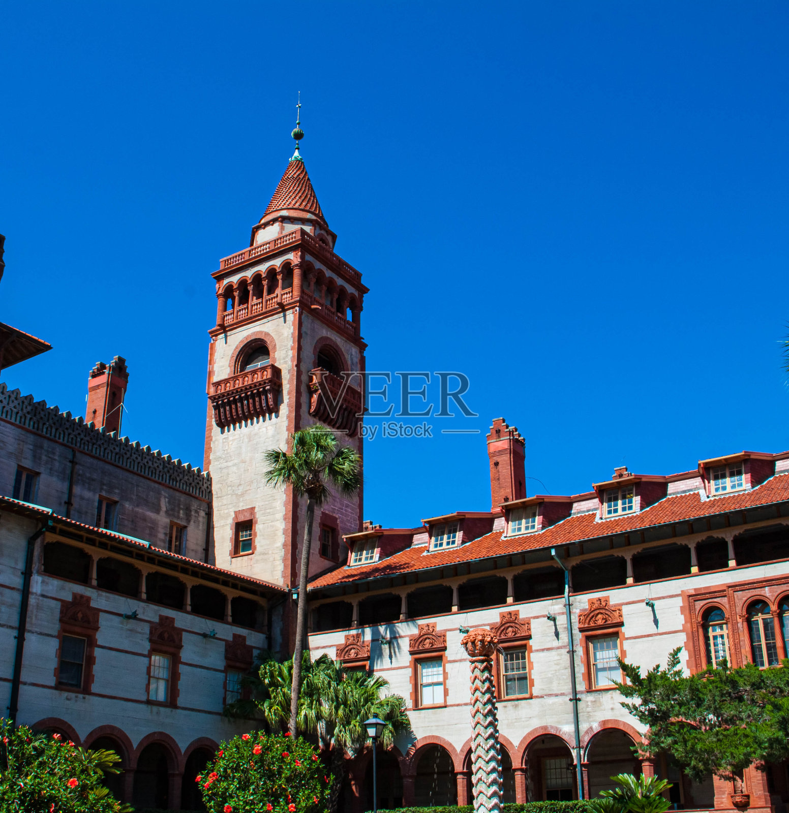 圣奥古斯丁老城的弗拉格勒学院照片摄影图片