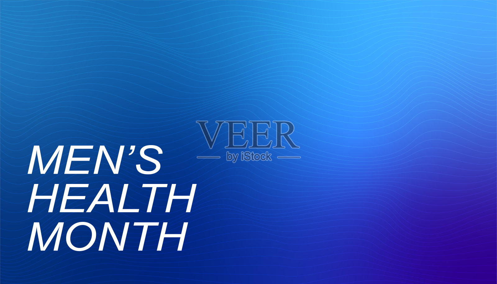 男性健康月医疗横幅。插画图片素材