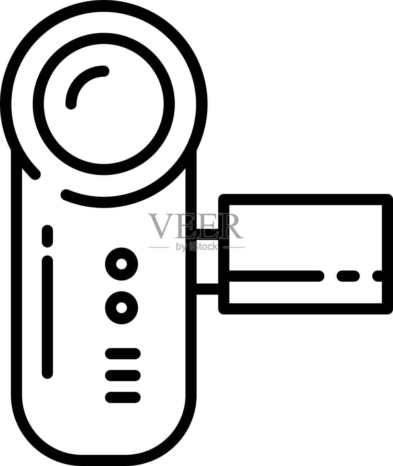 相机轮廓矢量图插画图片素材