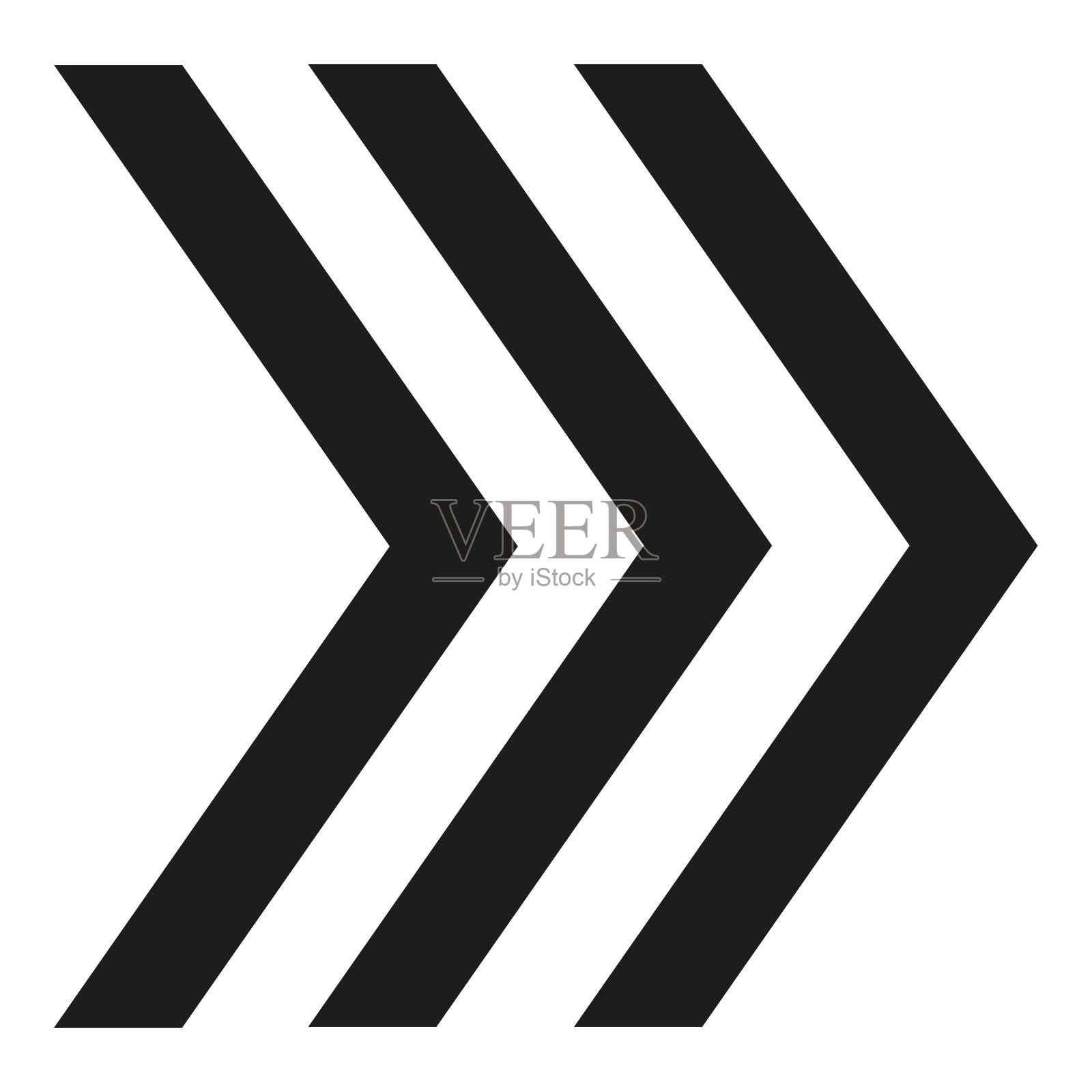 三个黑色方向箭头矢量设计插画图片素材