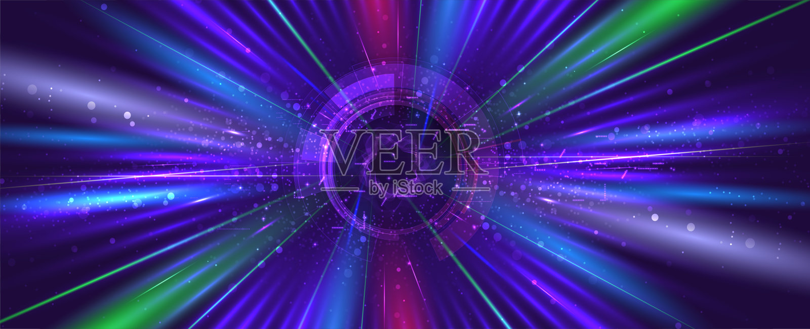 技术抽象的未来主义背景的互联网业务。大数据概念。向量爱尔兰。插画图片素材