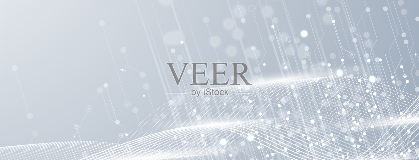 技术抽象的未来主义背景的互联网业务。大数据概念。插画图片素材