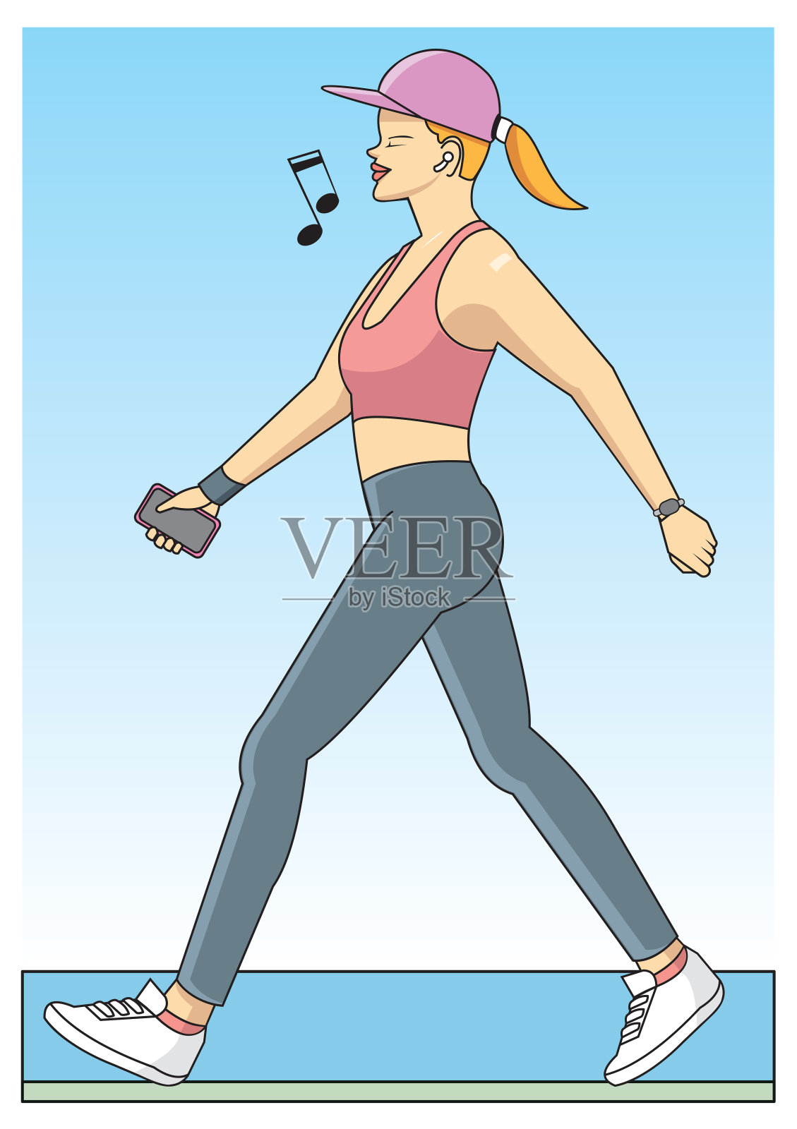 走插画图片素材