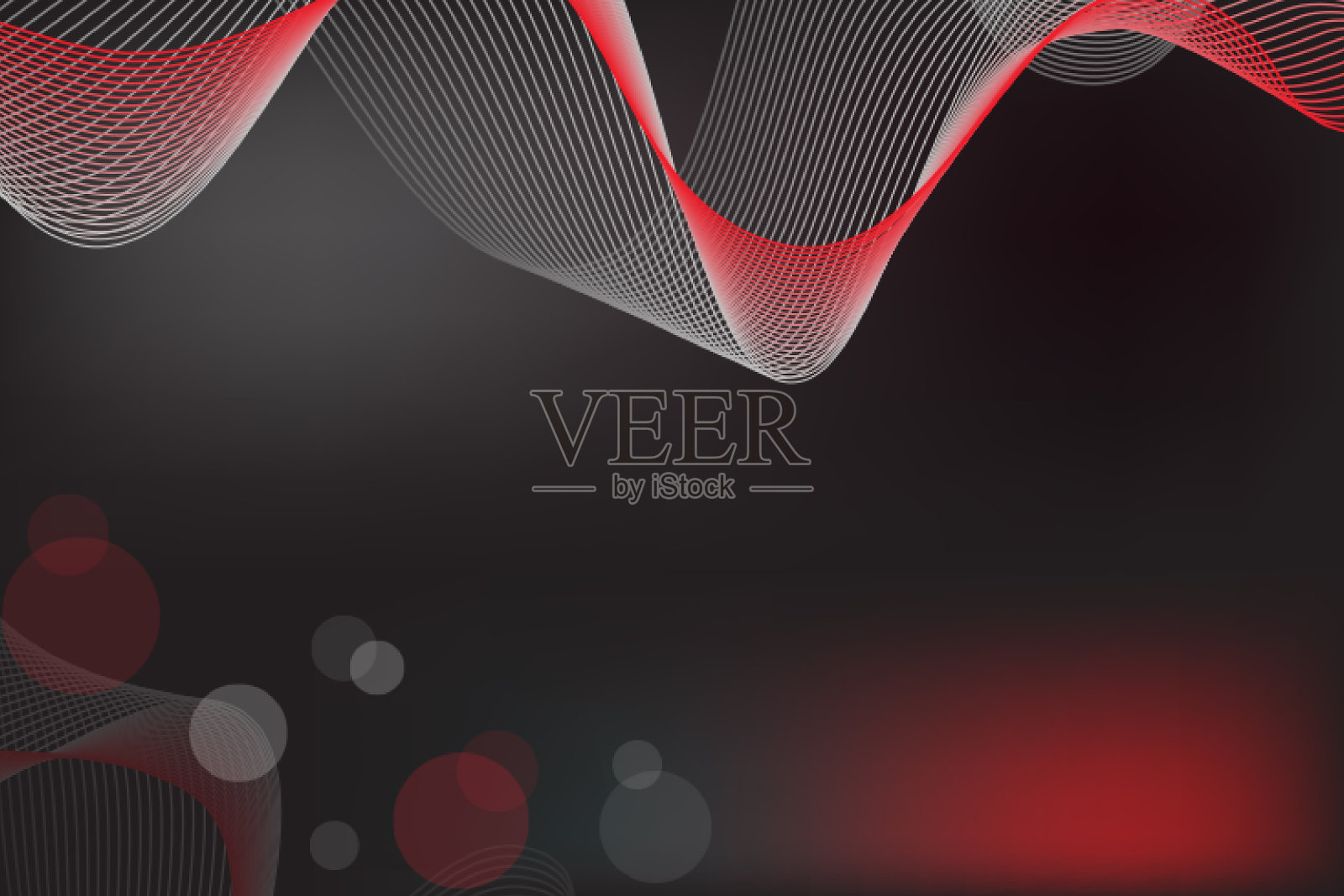 抽象波黑红灰背景插画图片素材