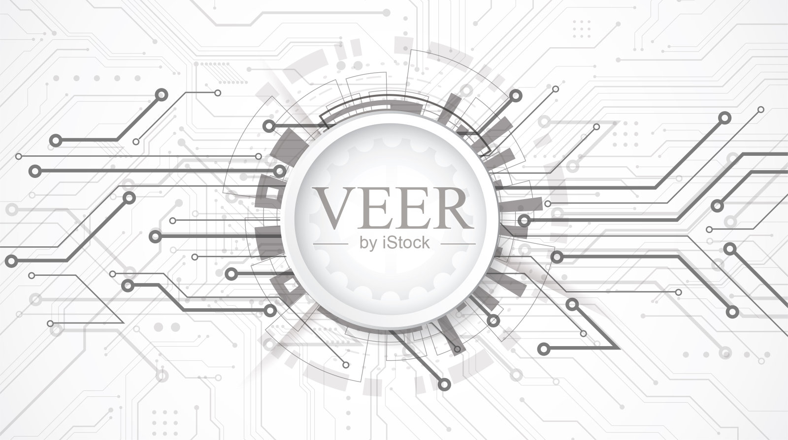 摘要三维设计背景采用点阵技术和线路板纹理。现代工程，未来主义，科学传播理念。矢量图插画图片素材