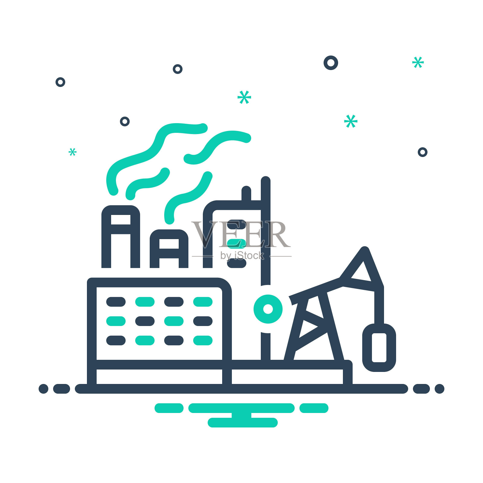 化石燃料插画图片素材