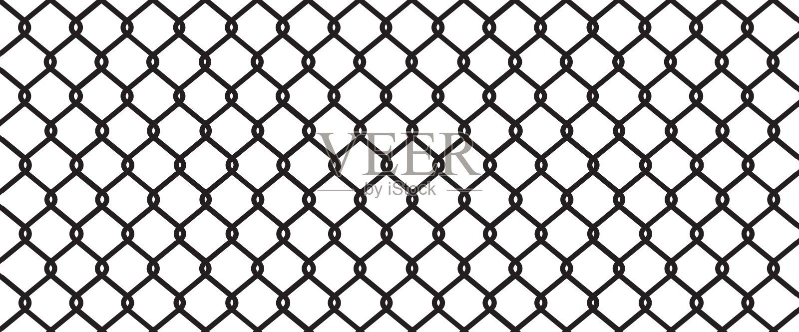 白色背景上的金属丝网。矢量图插画图片素材
