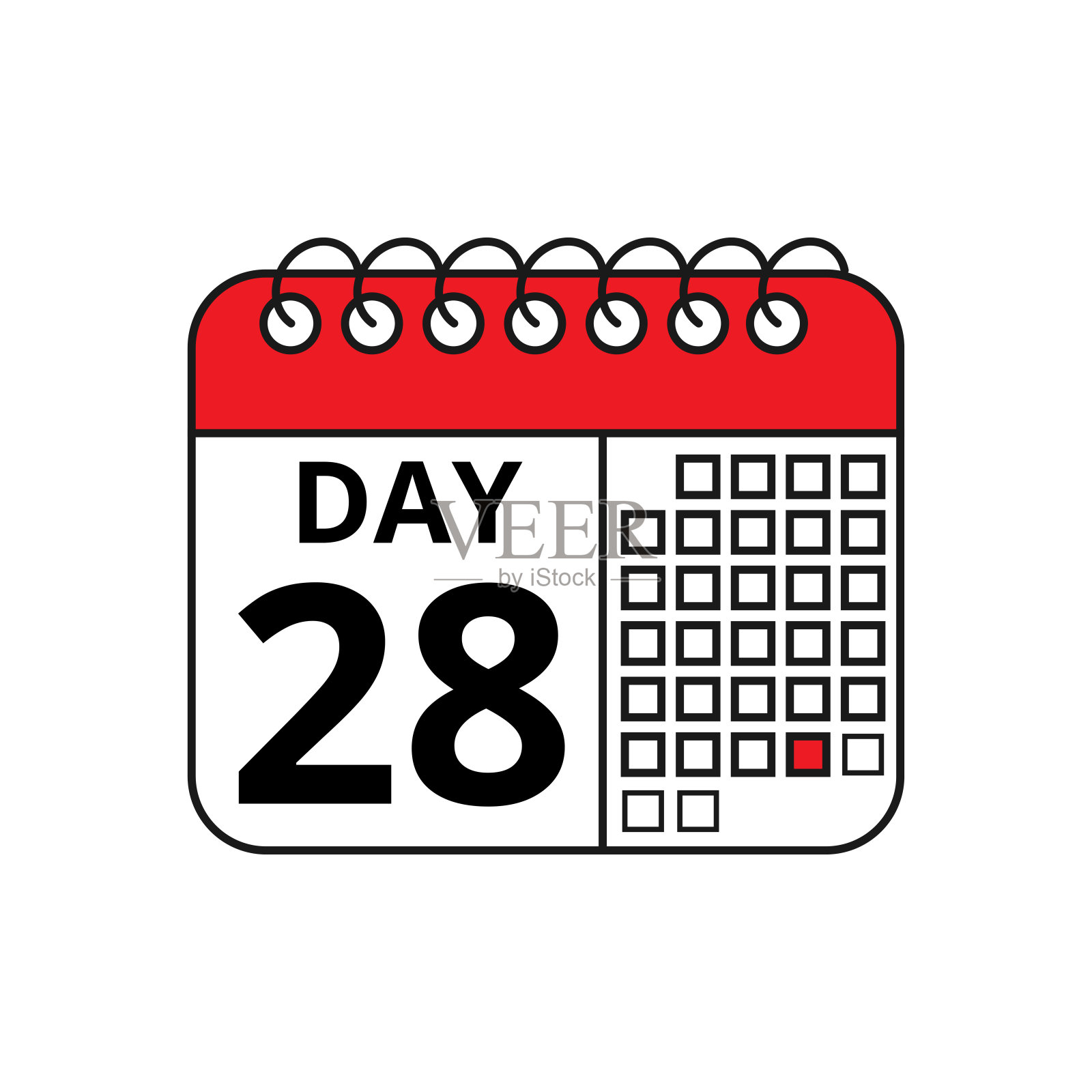 日历矢量平面图标插画图片素材