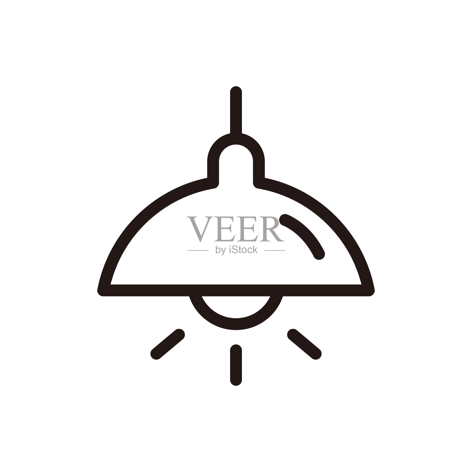 照明图标。插画图片素材