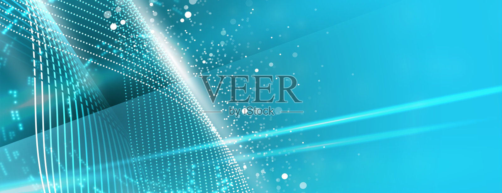 技术抽象的未来主义背景的互联网业务。大数据概念。插画图片素材