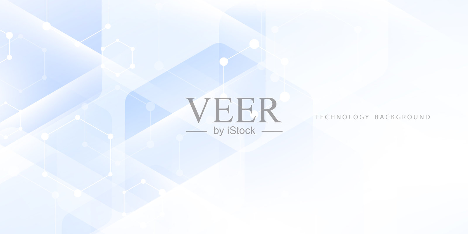 现代蓝色抽象技术背景矢量插图插画图片素材