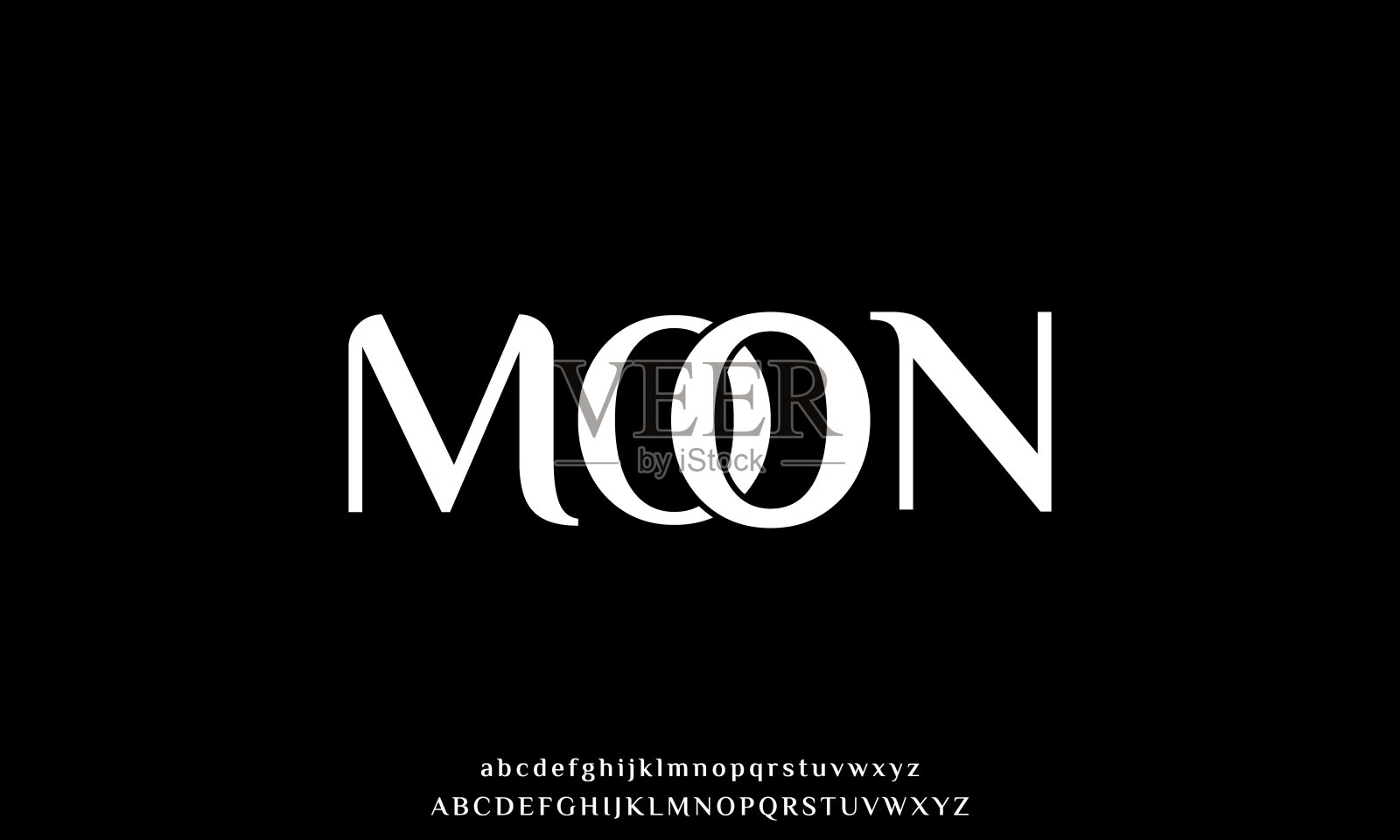 奢华优雅的字母和数字。优雅的婚礼排版经典衬线字体装饰复古复古。插画图片素材