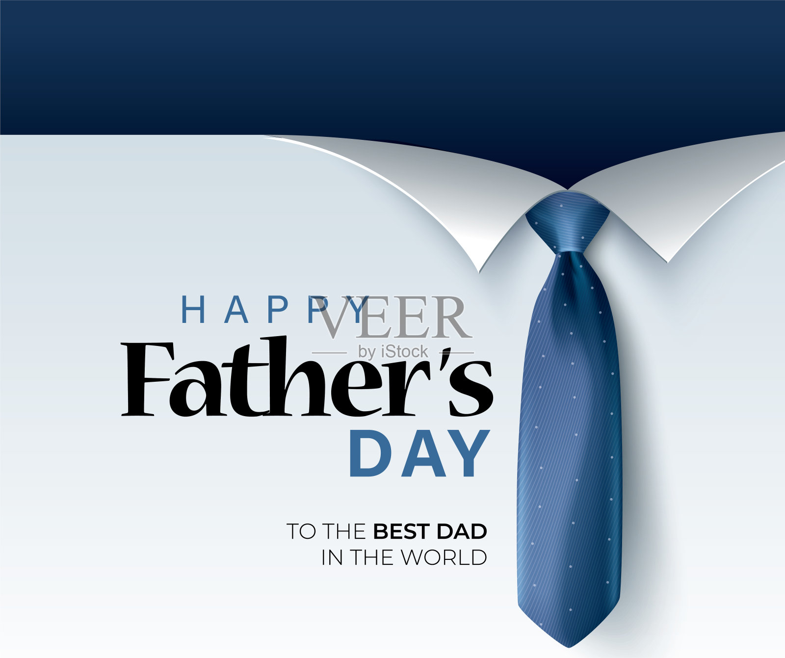 父亲节快乐书法贺卡。插画图片素材