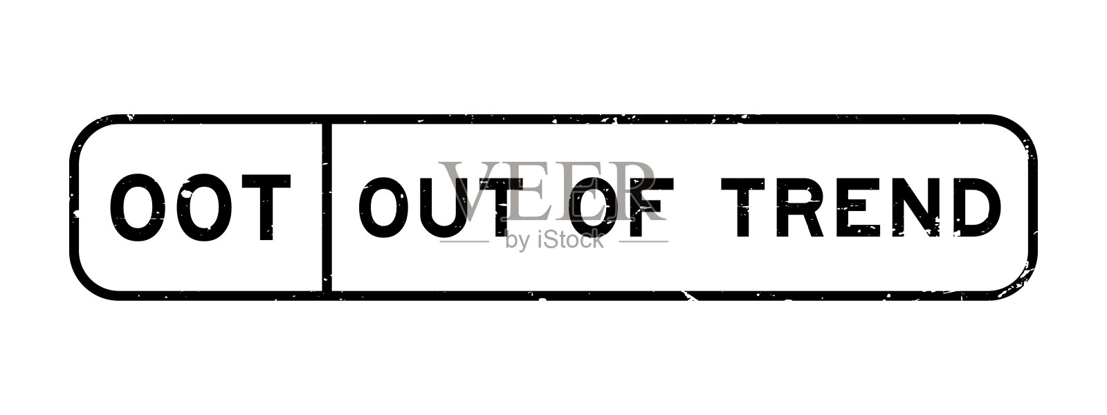垃圾黑色的趋势字方橡胶印章印章在白色的背景插画图片素材