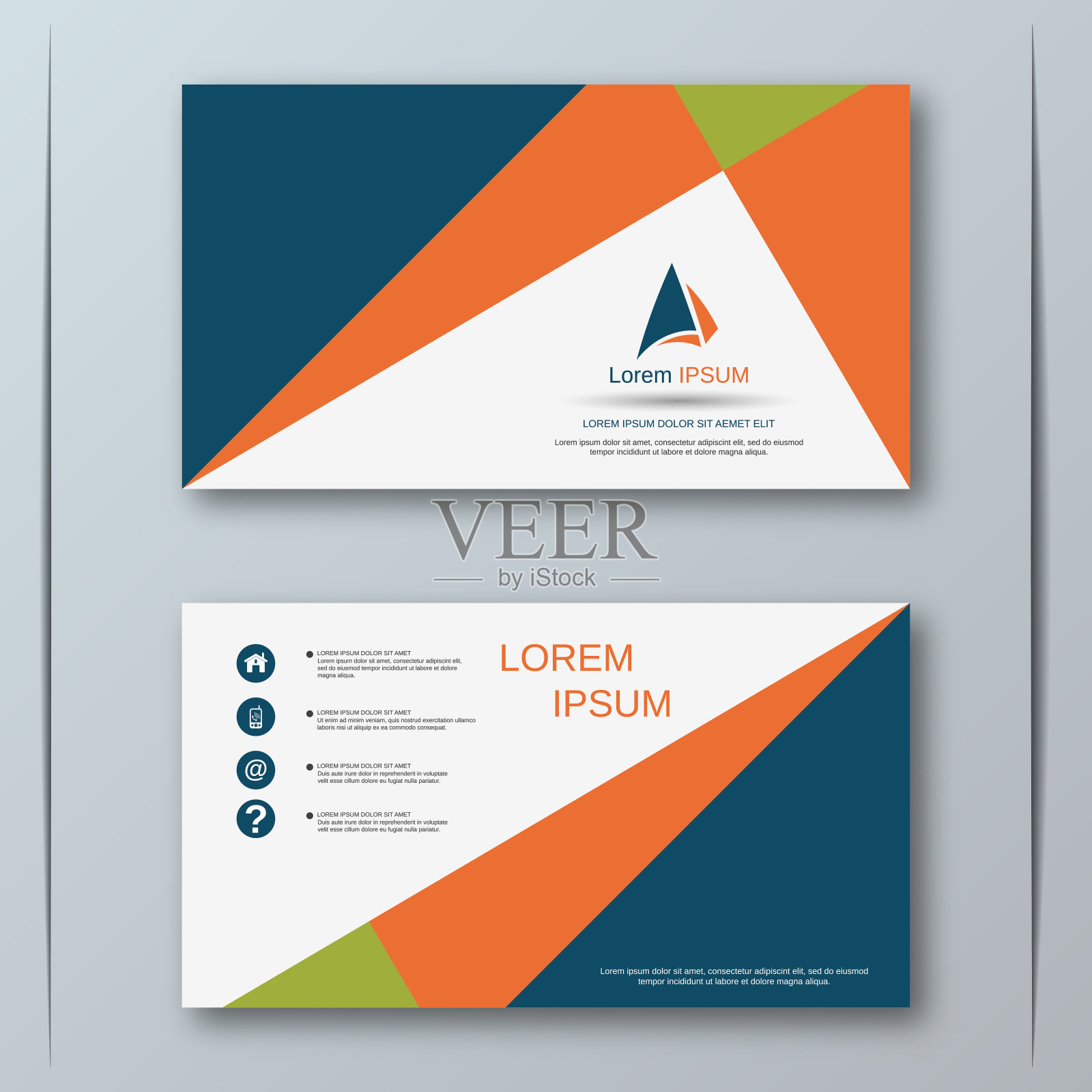 现代名片矢量设计模板插画图片素材