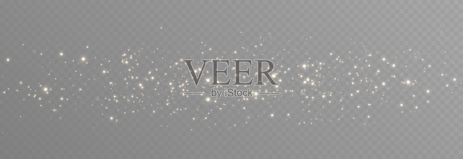 金色魔尘。光的效果。神奇的光芒。喷射发光粒子。圣诞发光的背景。插画图片素材