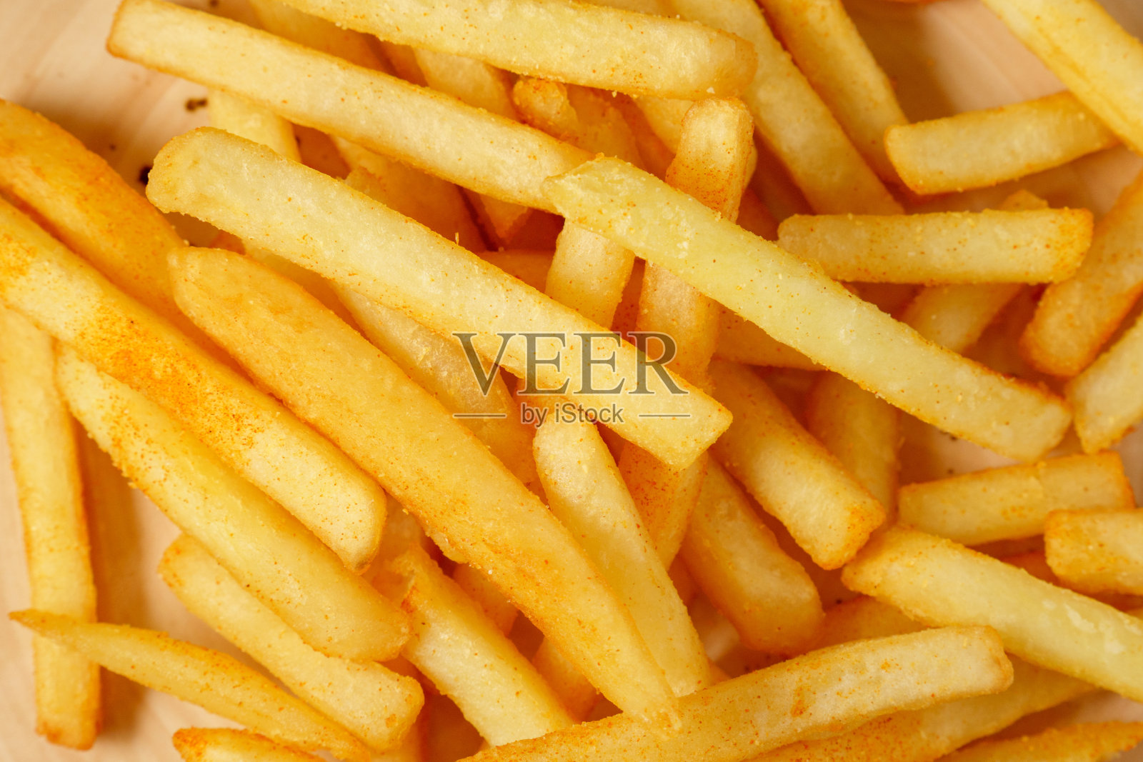 薯片，炸薯条背景，特写。有选择性的重点照片摄影图片