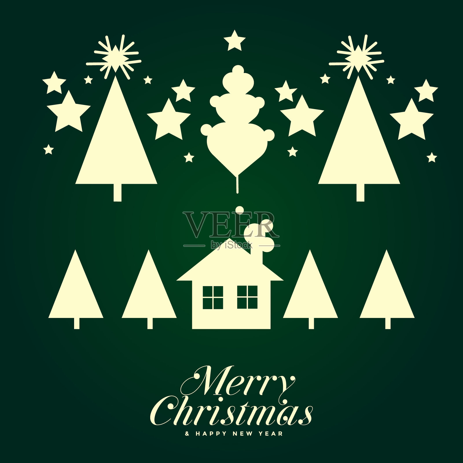 圣诞快乐闪闪发光的背景和矢量元素收集插画图片素材