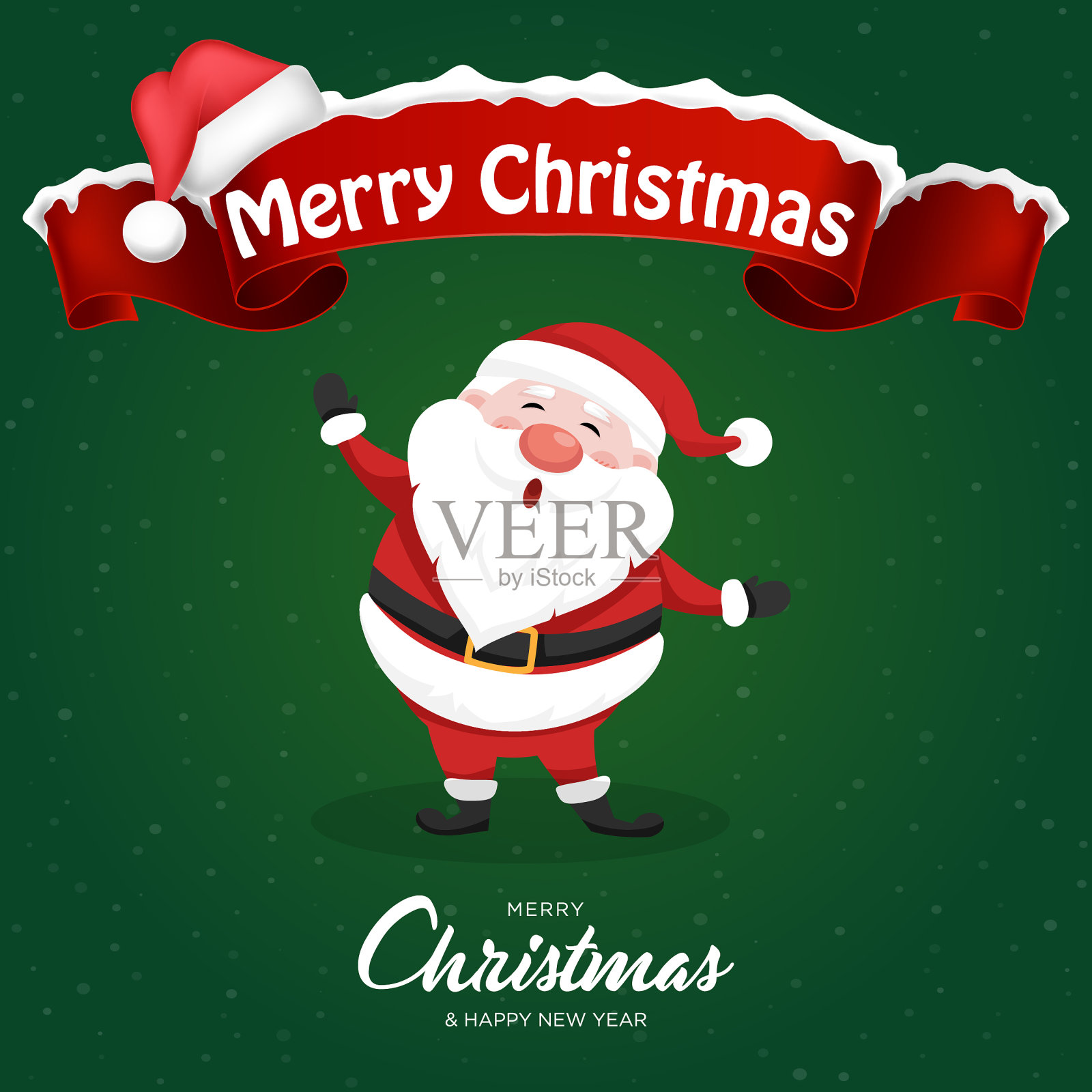 圣诞快乐闪闪发光的背景和矢量元素收集插画图片素材