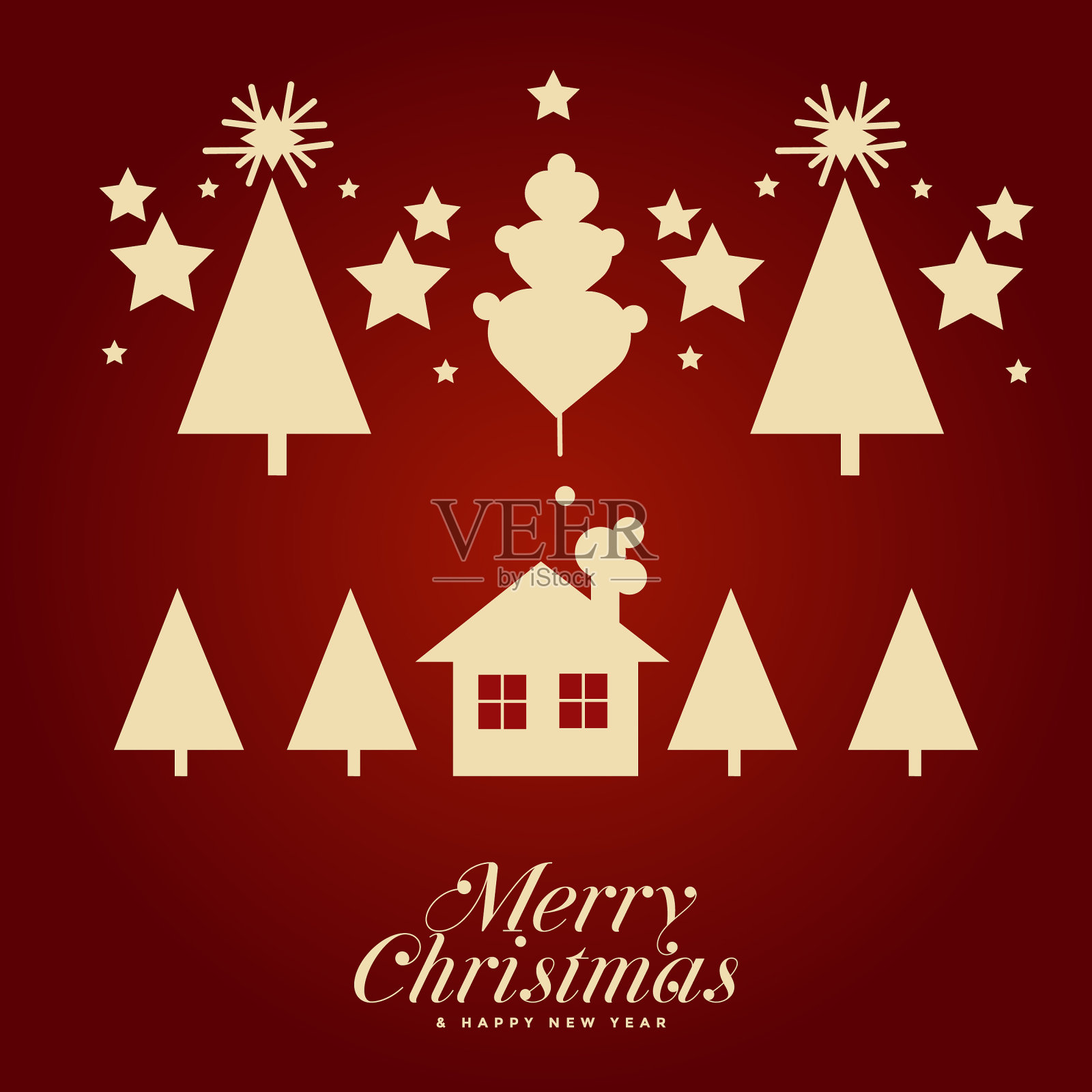 圣诞快乐闪闪发光的背景和矢量元素收集插画图片素材