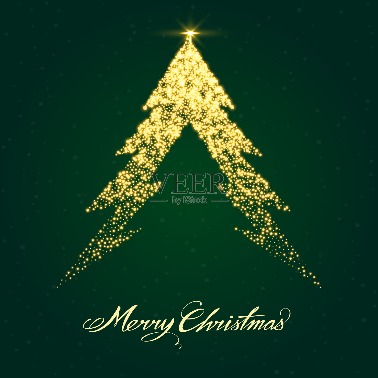 圣诞快乐闪闪发光的背景和矢量元素收集插画图片素材