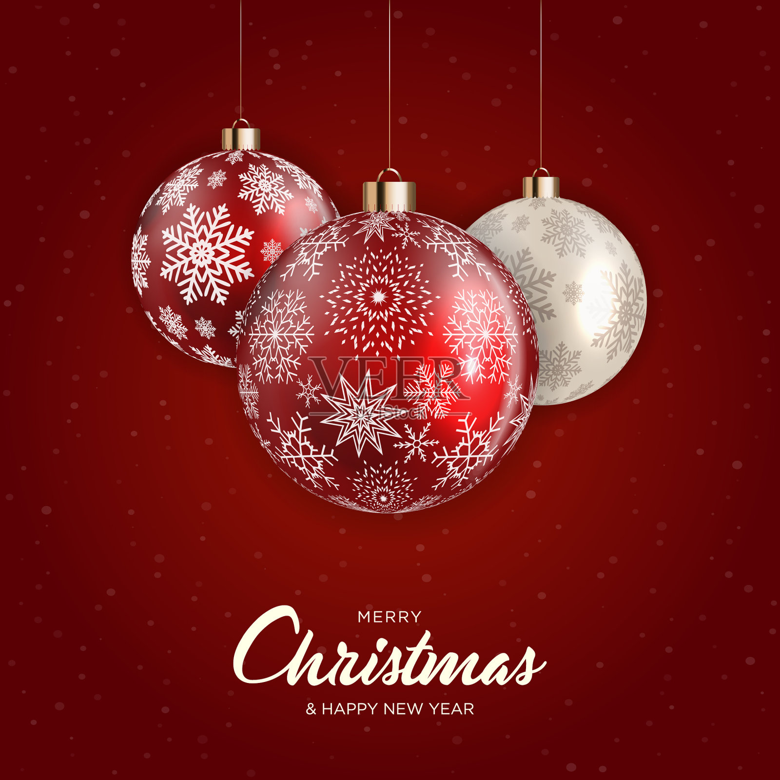 圣诞快乐闪闪发光的背景和矢量元素收集插画图片素材