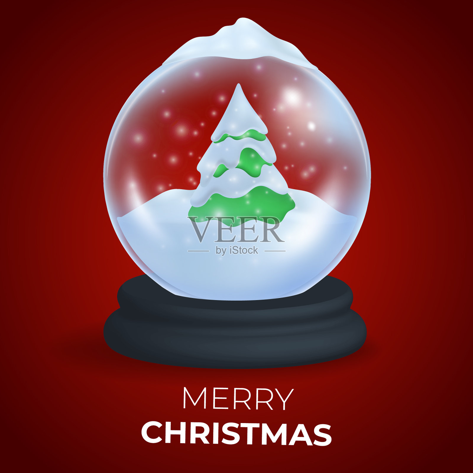 圣诞快乐背景，圣诞装饰矢量插画图片素材