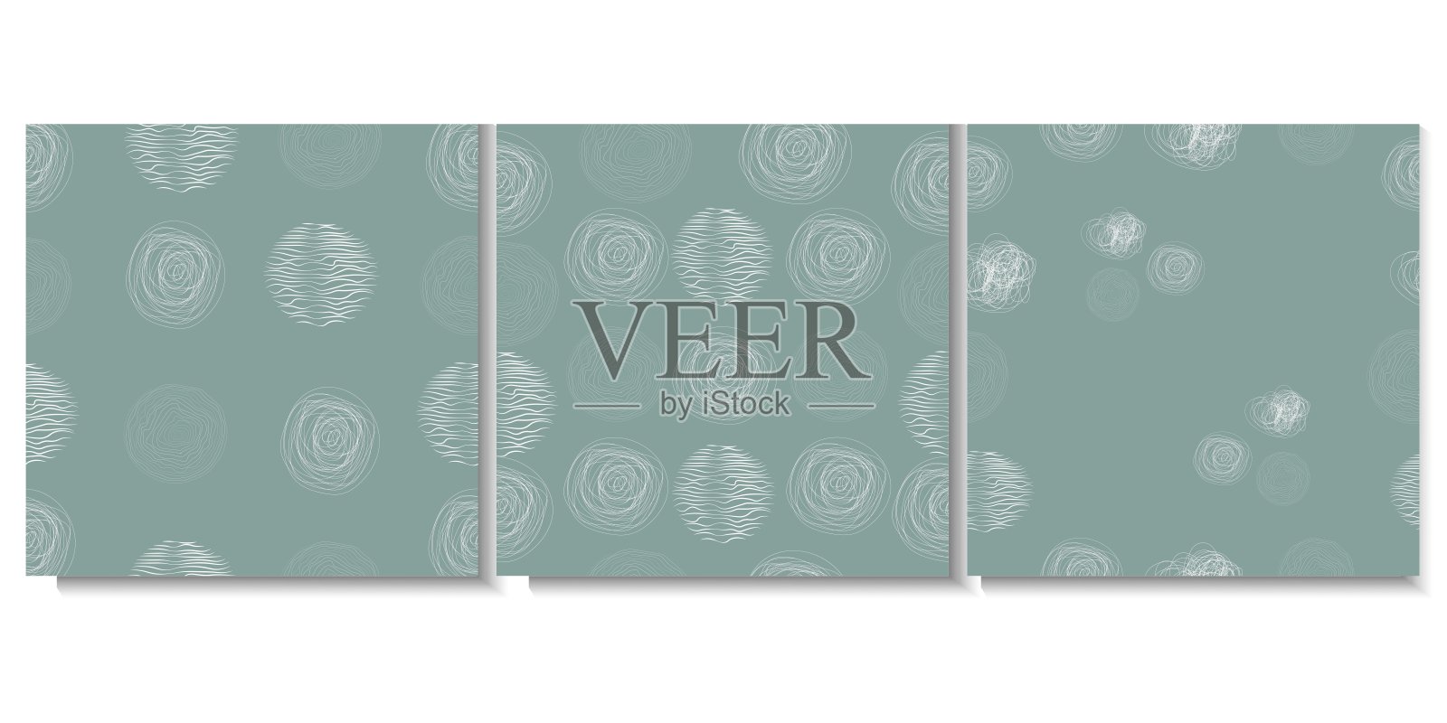 一组无缝的抽象背景插画图片素材