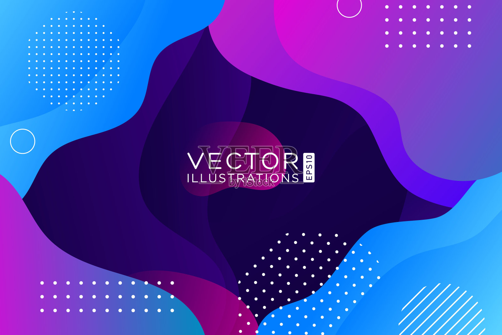 液体色背景设计。流体梯度形状组成。未来主义设计海报。Eps10向量。插画图片素材