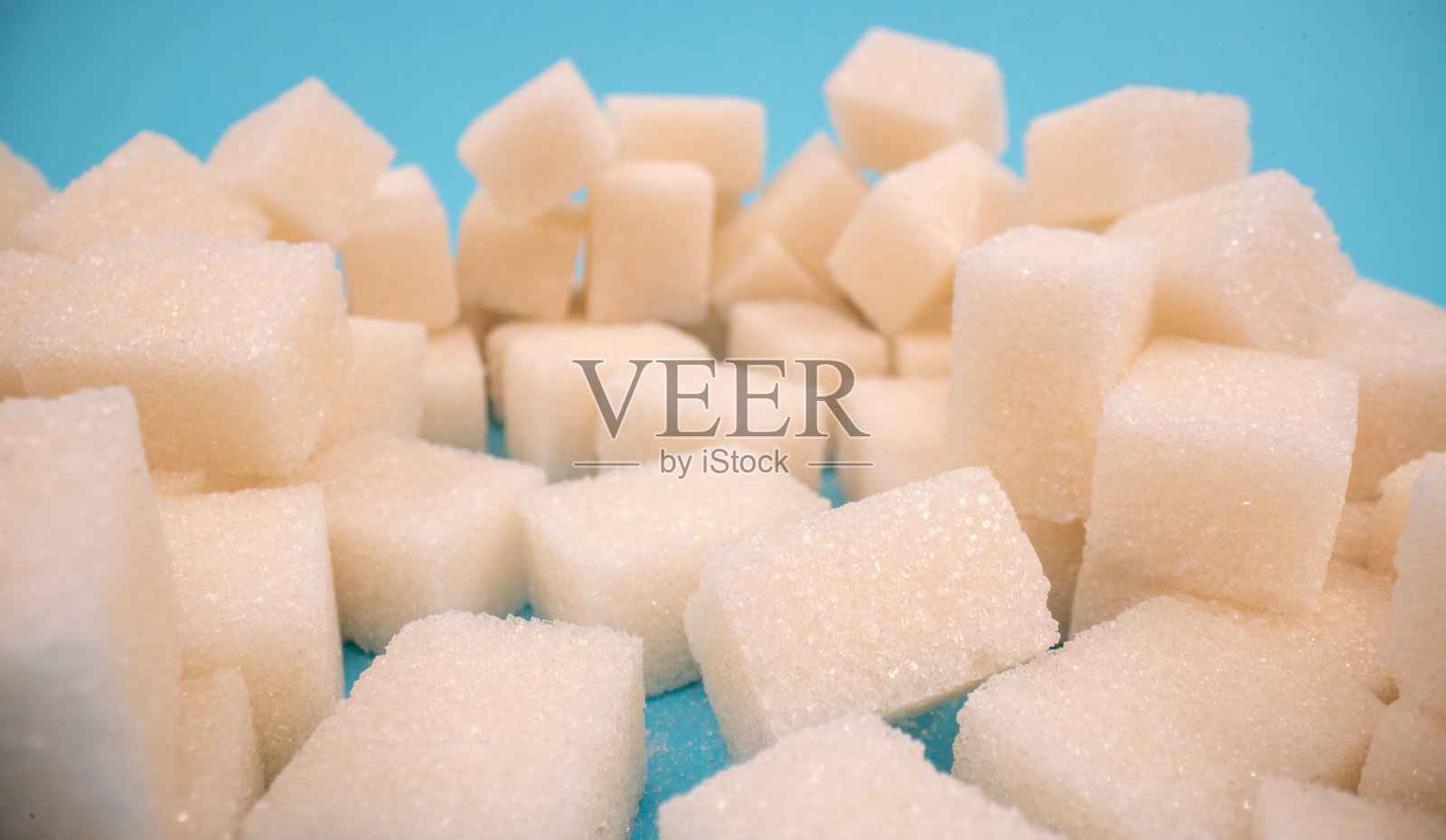 方糖封闭孤立。照片摄影图片