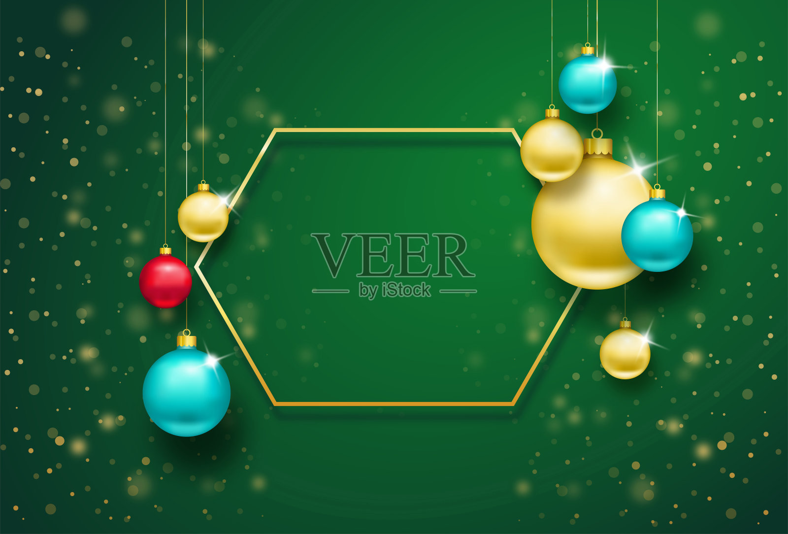 圣诞快乐，新年祝福插画图片素材