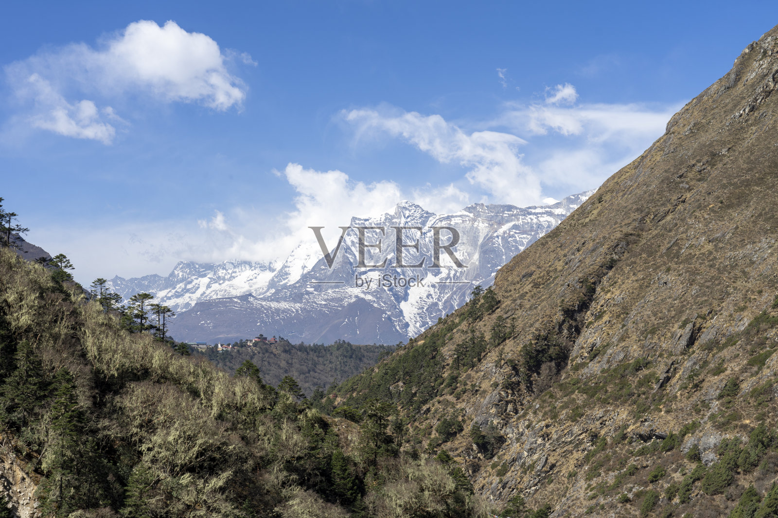 尼泊尔喜马拉雅山令人难忘的风景照片摄影图片