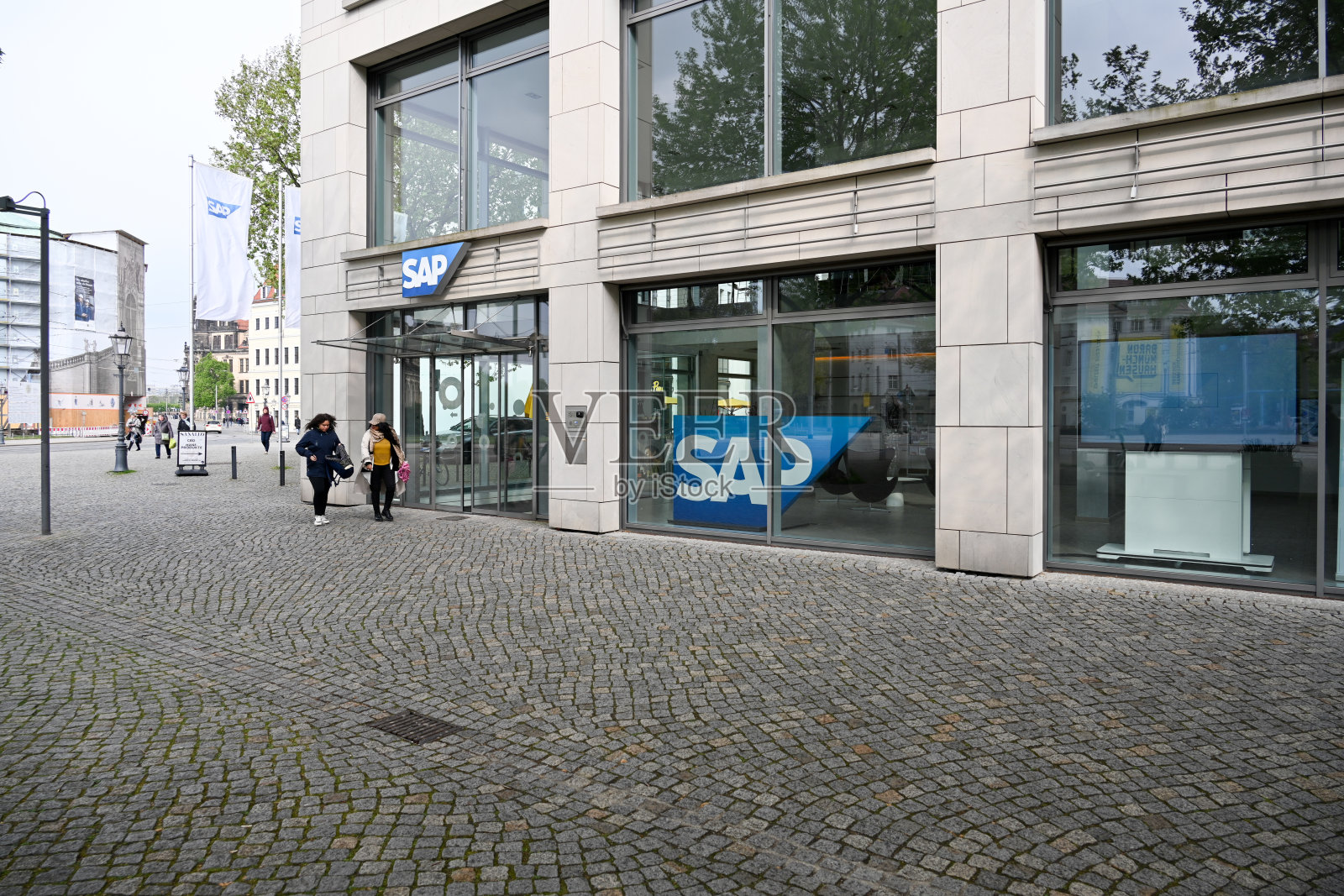 SAP位于萨克森州莱比锡的Postplatz照片摄影图片