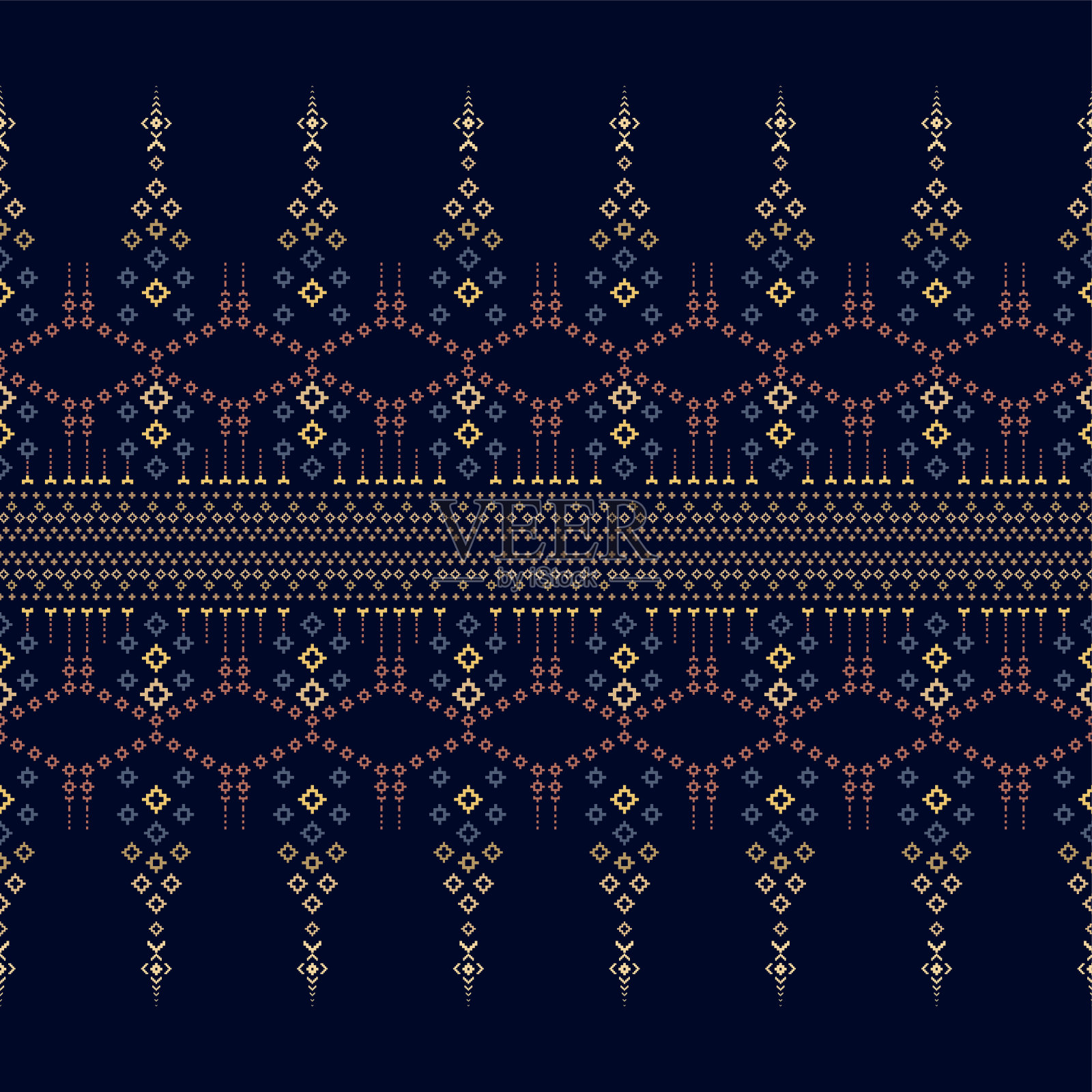 传统服装图案几何民族纹理。设计印度时装，Patola, Sari, Dupatta, Vyshyvanka, rushnyk, Dupatta，服装。插画图片素材